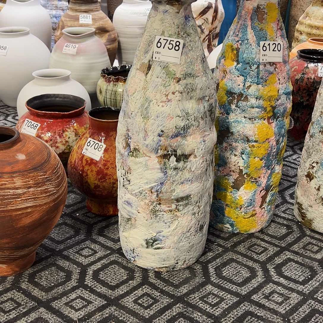 瓶瑟*6758高53口5-6陶瓷花瓶无孔