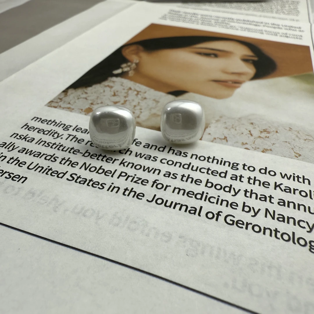 足银耳饰 纯银仿珍珠耳钉