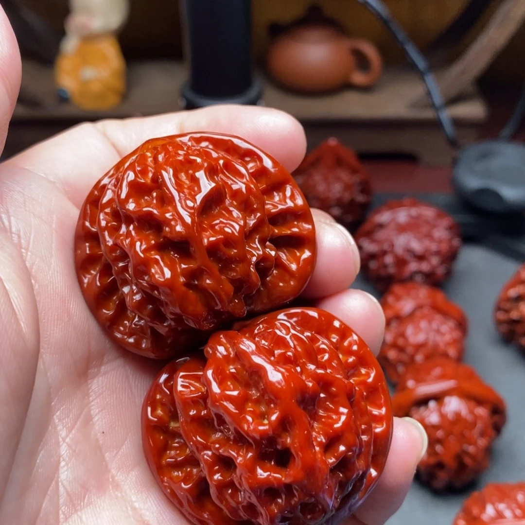 吊坠文玩核桃40虎头