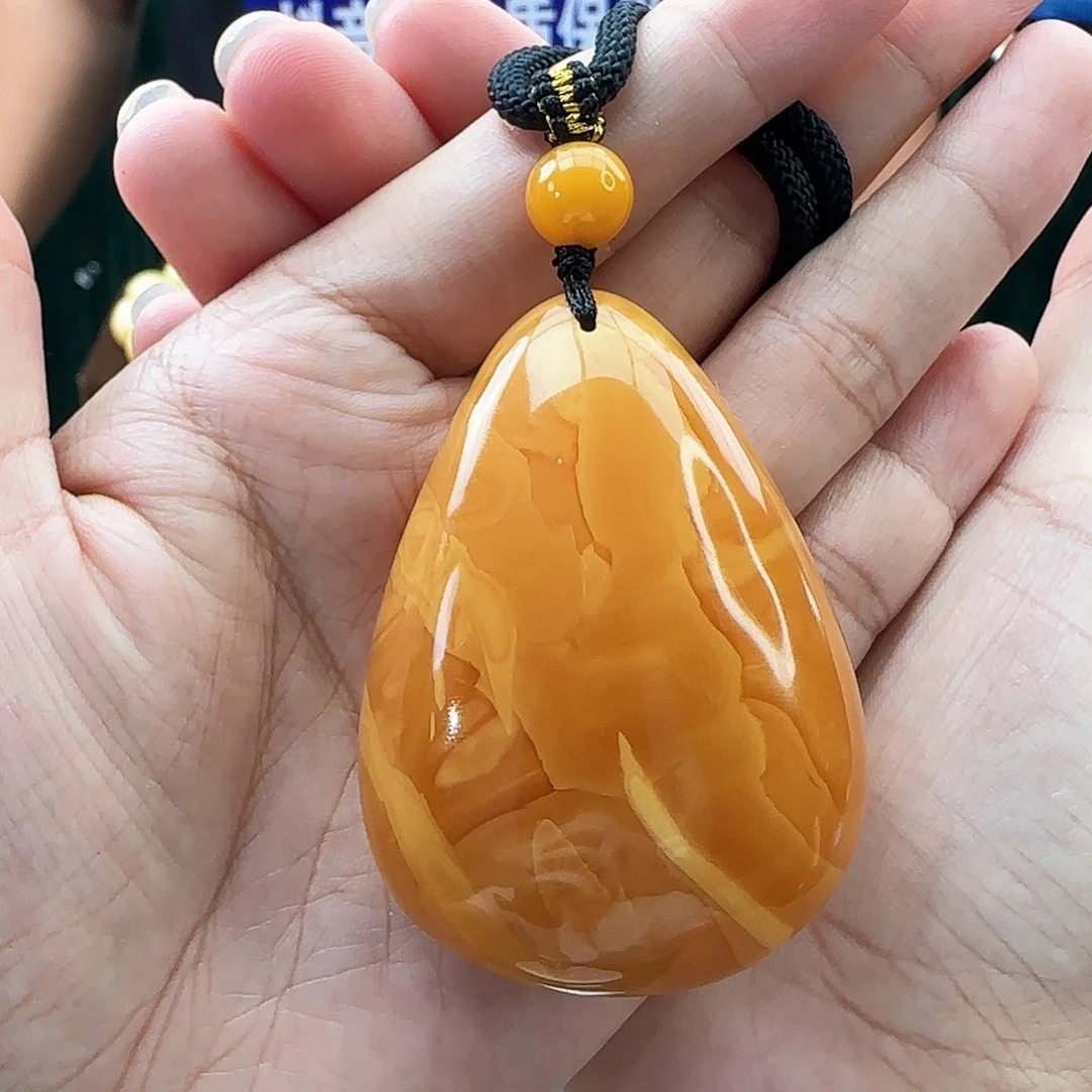 琥珀颈饰未镶嵌吊坠