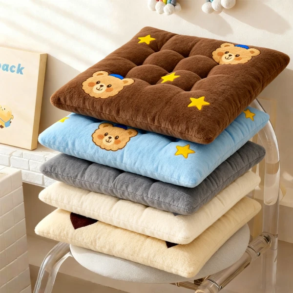 牛奶绒坐垫加厚保暖学生教室宿舍用寝室椅子垫防滑椅子坐垫JST269