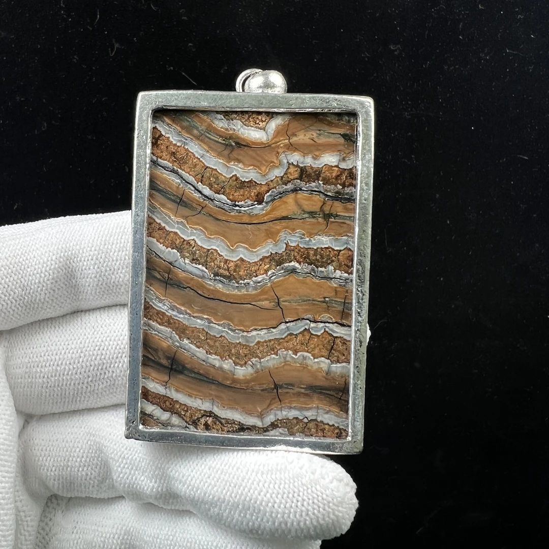 N1393天然猛犸牙 臼齿461无事牌 74g支持鉴定 假一罚四