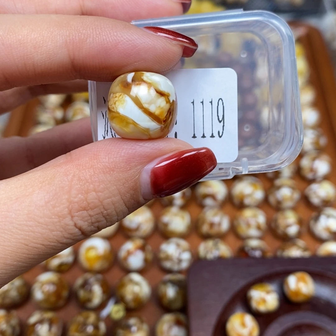 猴头核桃把件沁色圆珠老型1119