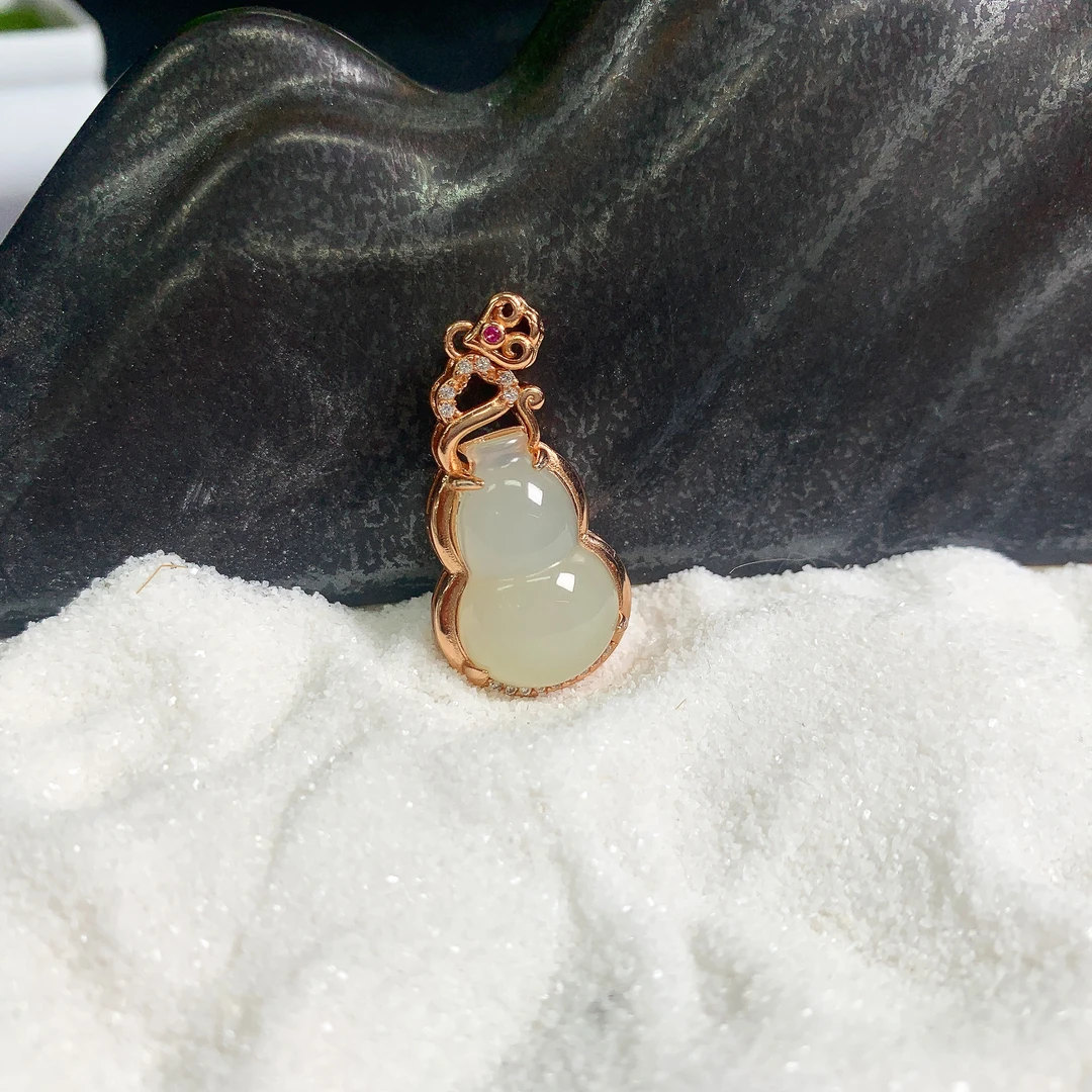 【珠宝一姐】和田葫芦吊坠2502050016（一件/多样性发货）