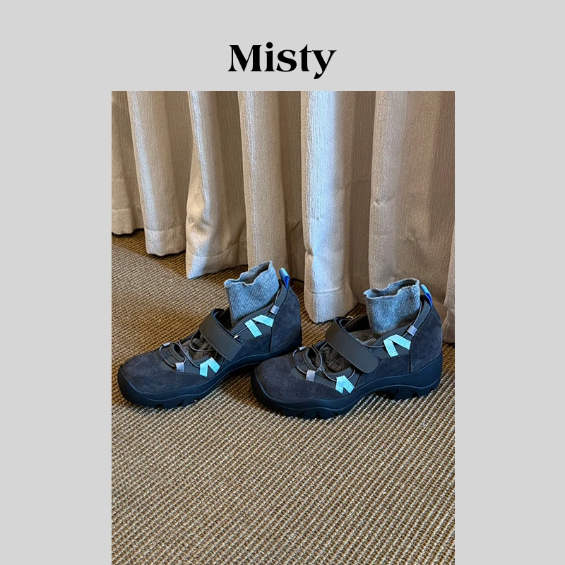 Misty雾屿女鞋|34-40|6cm|2025秋季爆款粗跟百搭内增高休闲单鞋