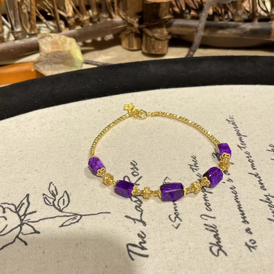 南非舒俱来高阶红丝绒钻切手链18k/16cm（湘灵）AZB8794
