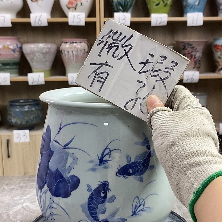 缸13xc景德镇陶瓷花盆