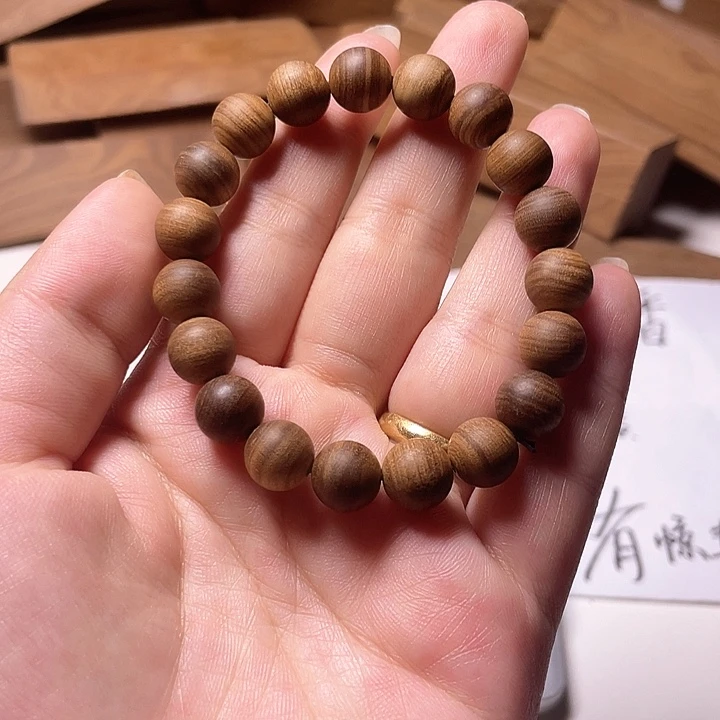 檀香木手串/手链老山檀香沉水1.0单圈