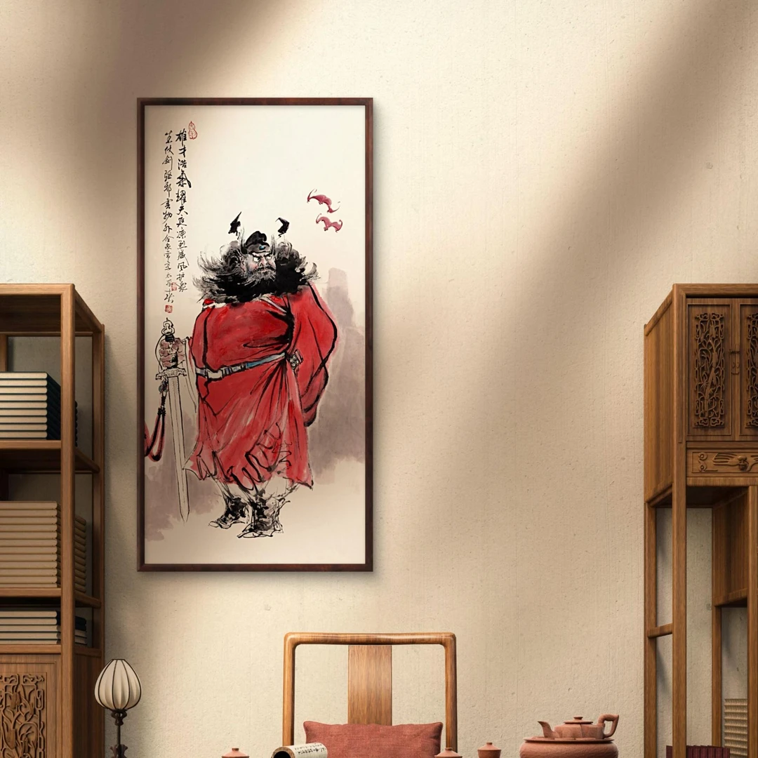 014-55*110天师钟馗-天官赐福-书房-茶室-会客厅-办公室-茶水间