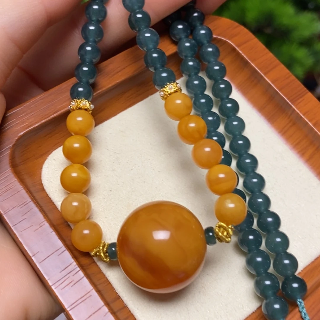 【闪购商品】蜜蜡颈饰未镶嵌项链
