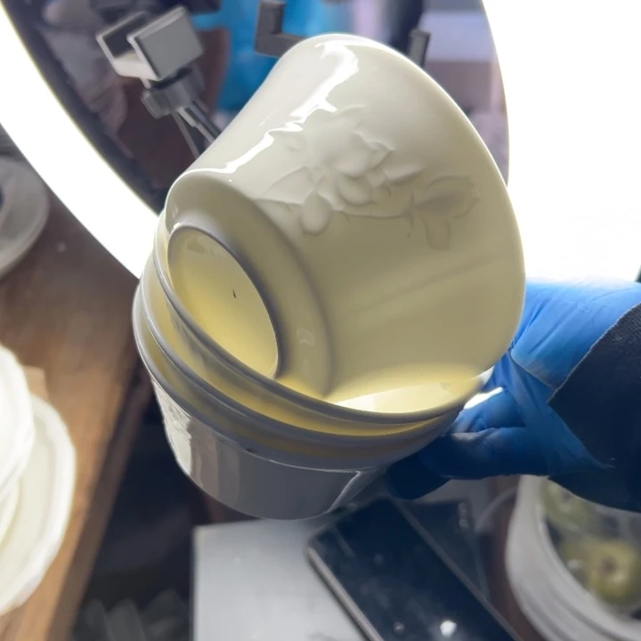 库存尾货库存尾货玉兰碗四个口径12