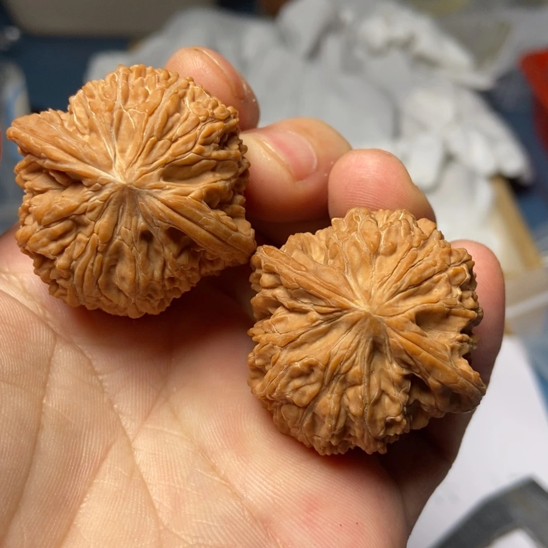 文玩核桃把件磨盘