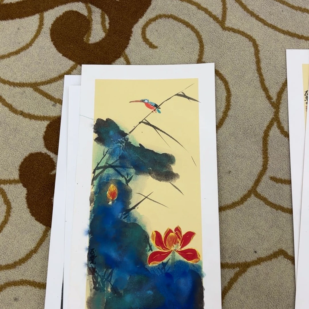 国画王文浩卡纸李欣主播