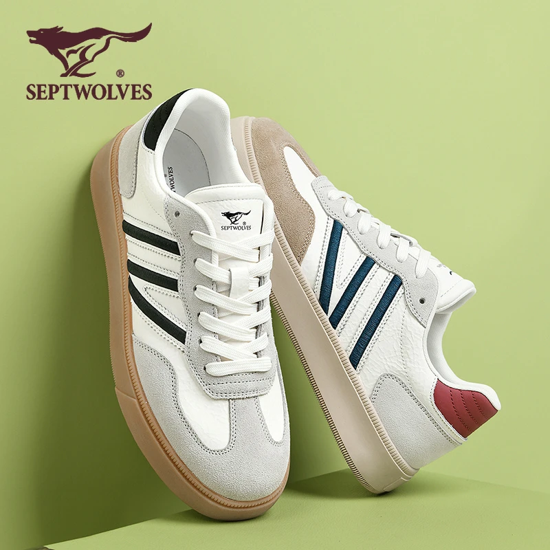 七匹狼男德训鞋男款2025新款秋季鞋子男百搭经典男士休闲板鞋1025