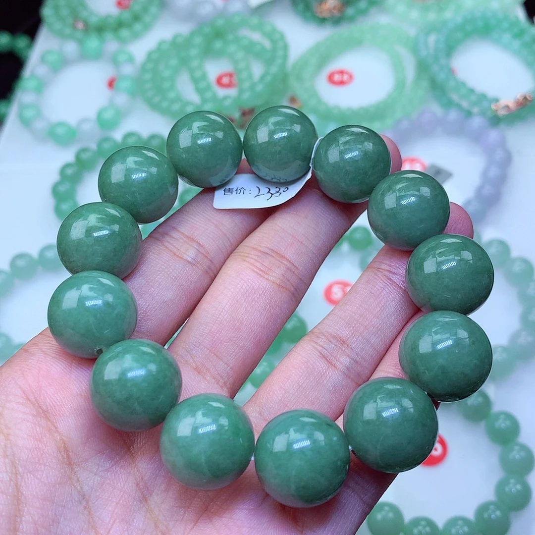 翡翠未镶嵌毛衣链卡17