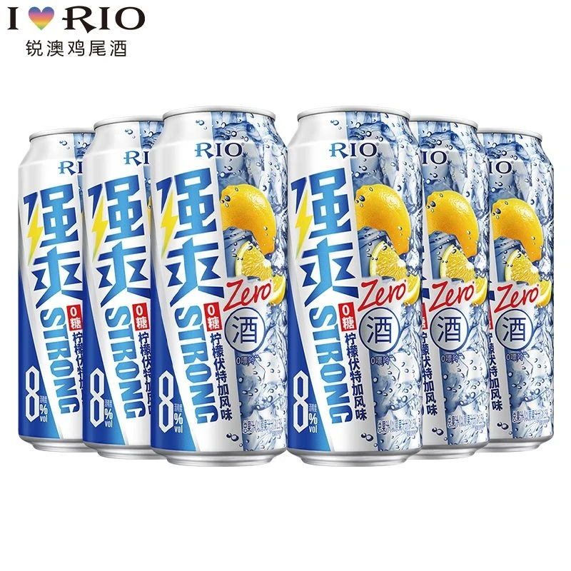 RIO强爽零糖柠檬伏特加风味鸡尾酒500ml