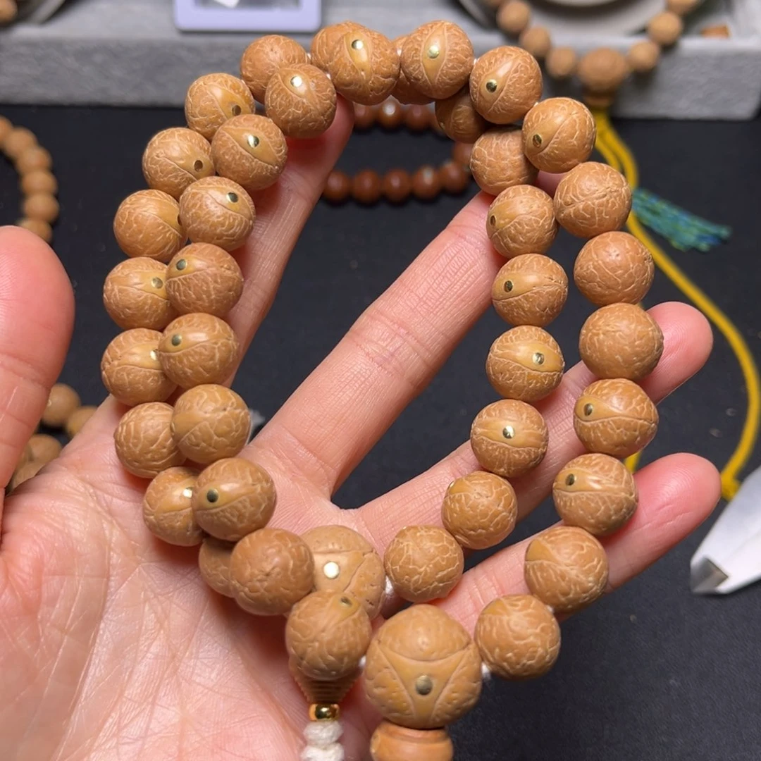 凤眼菩提吊坠12.5mm精品铜钉手串