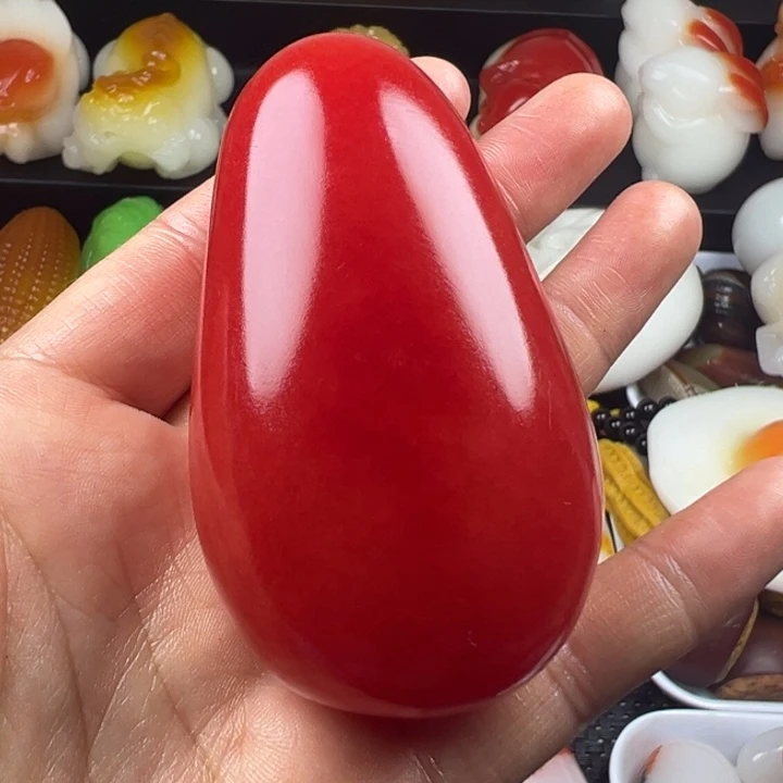 新疆戈壁五彩石金丝