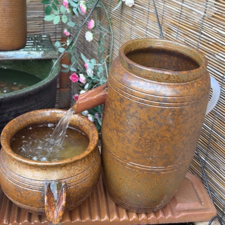 紫砂花盆口径15/32，18/16进水口1.5厘米