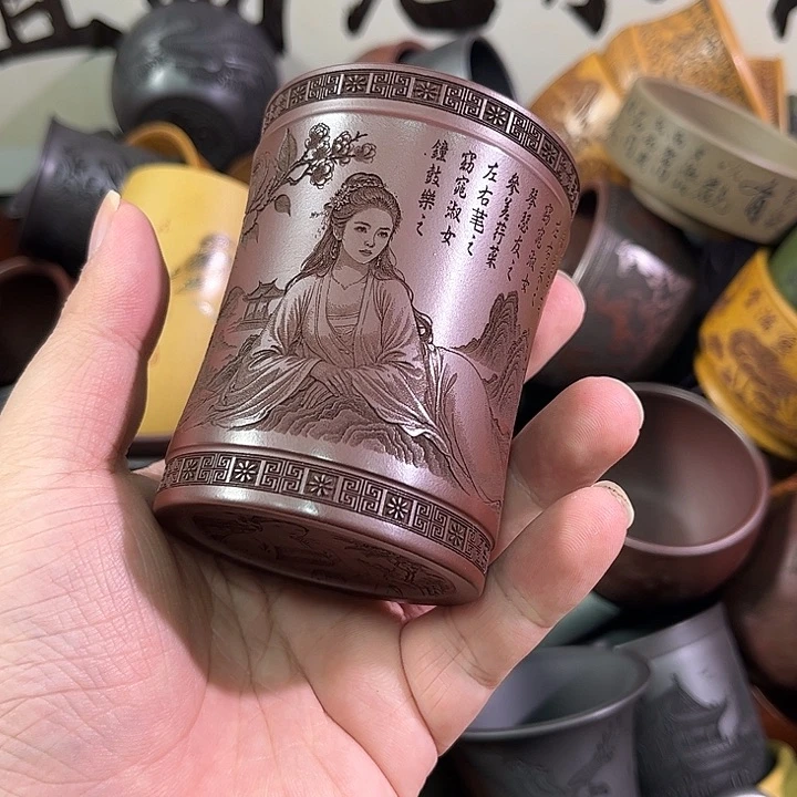 茶杯紫砂全手工紫砂主人杯
