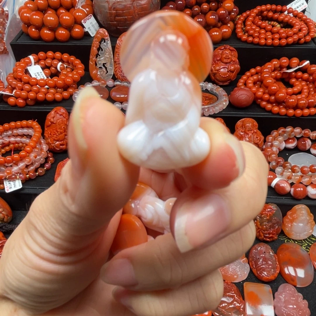 南红玛瑙未镶嵌无相佛