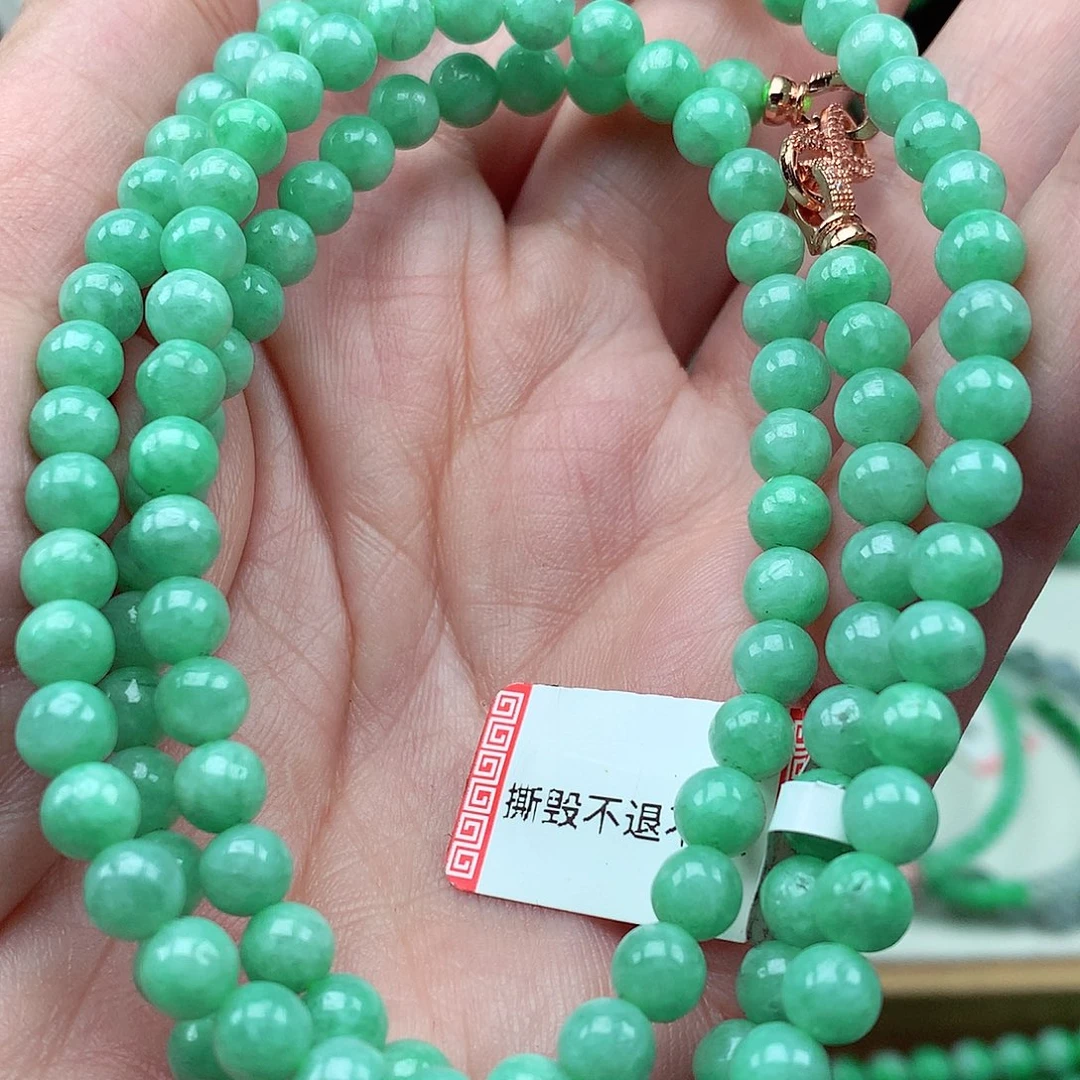 翡翠未镶嵌毛衣链