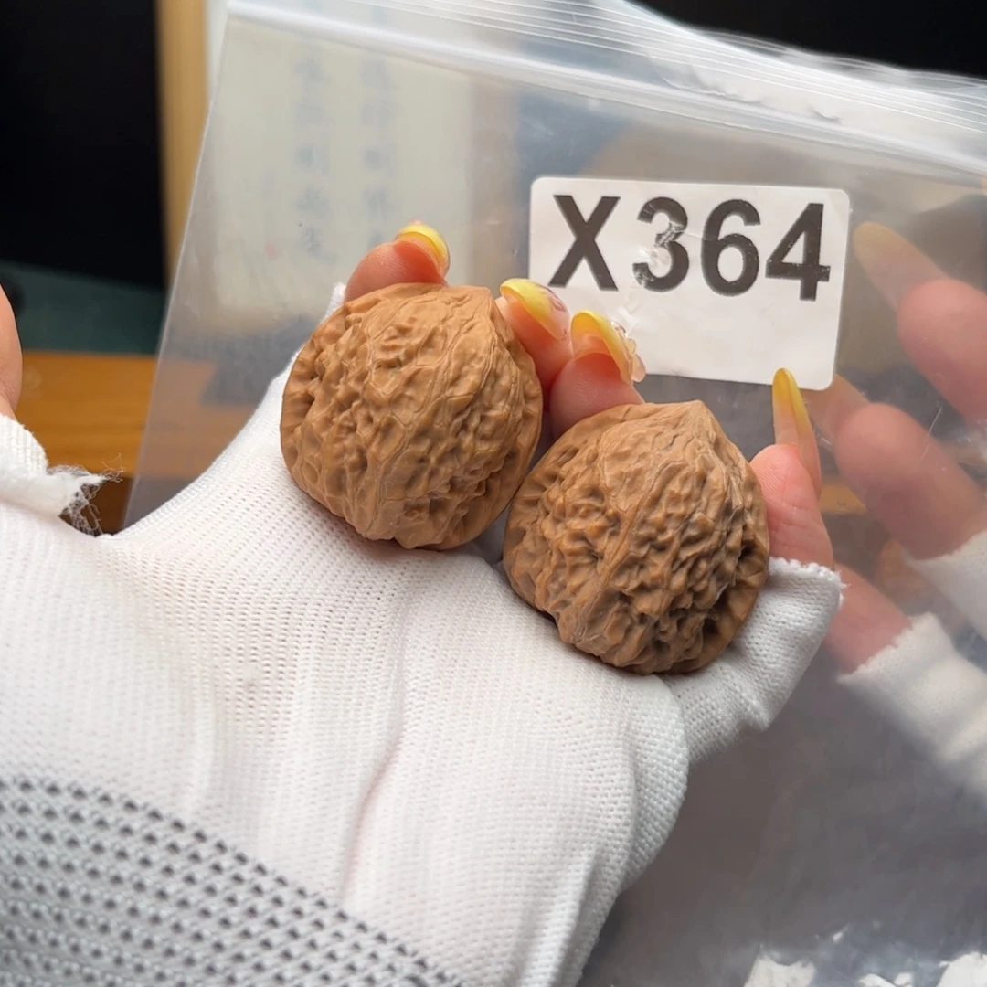 桃核把件34左右水晶锤x364