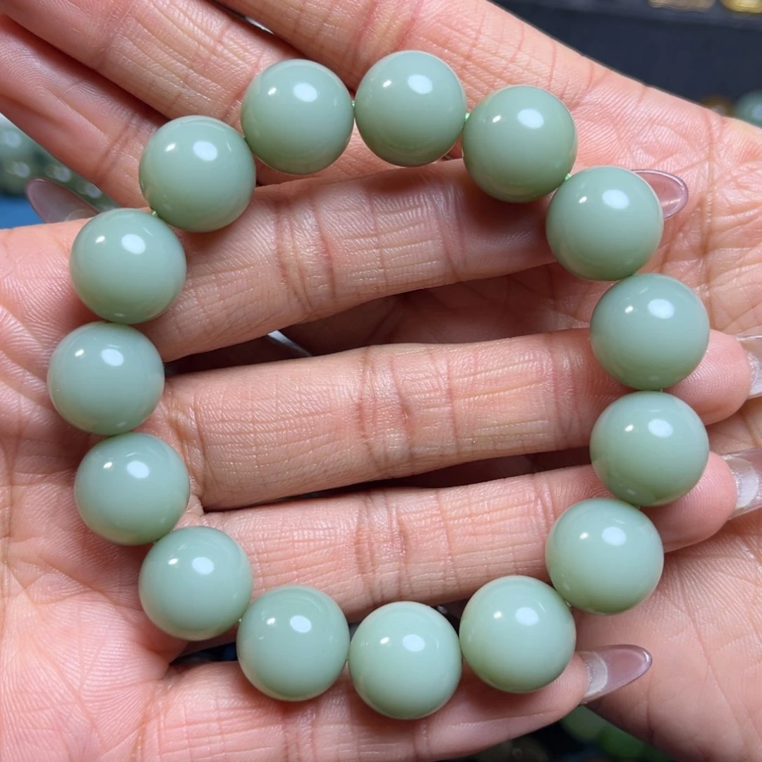 和田玉手串卡14未镶嵌2****定