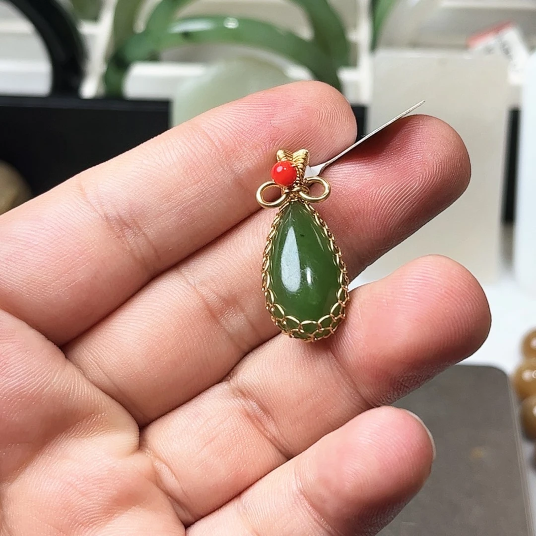 和田玉未镶嵌颈饰30