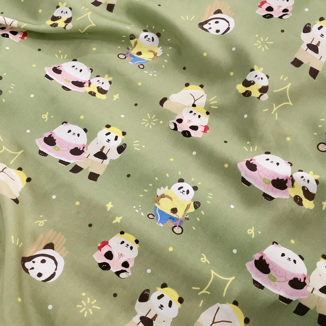 一米价天丝人丝1.4米宽果子布艺地卷