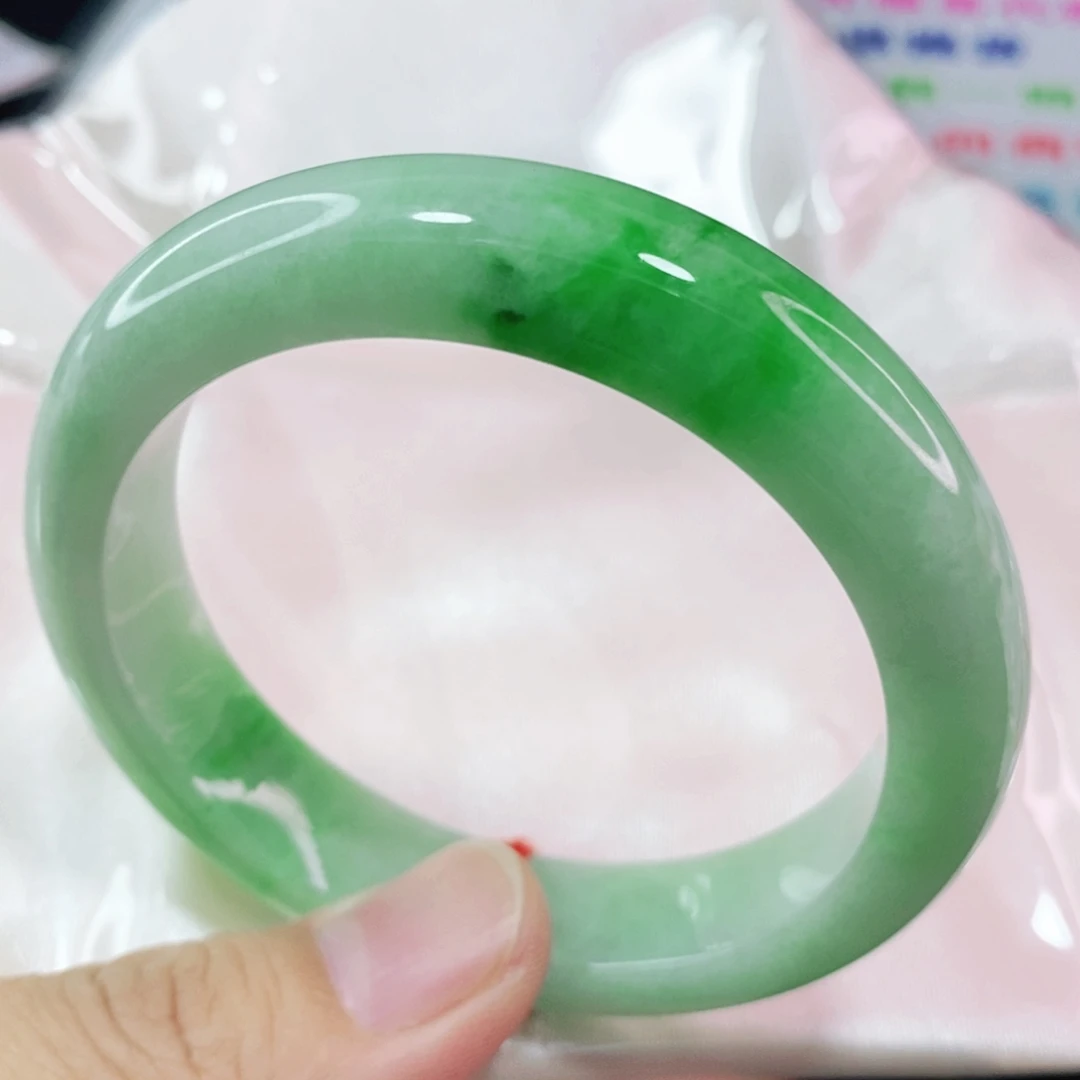 未镶嵌手镯翡翠55圈口高质量