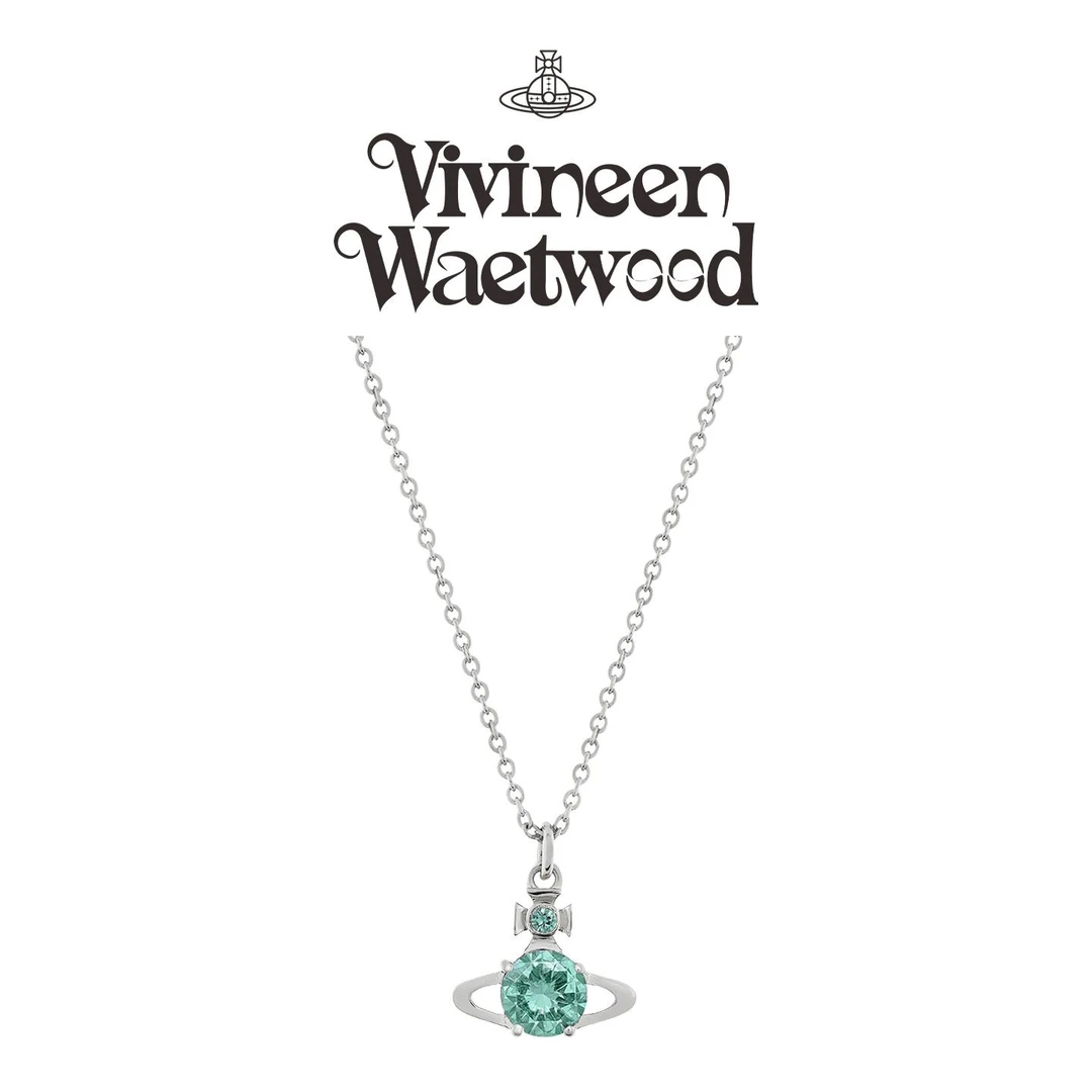 Vivireer Waetwssd 正品 土星彩钻项链