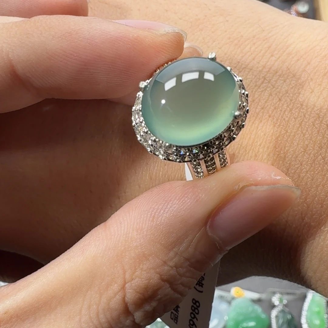 翡翠未镶嵌戒指天然缅甸翡翠A货