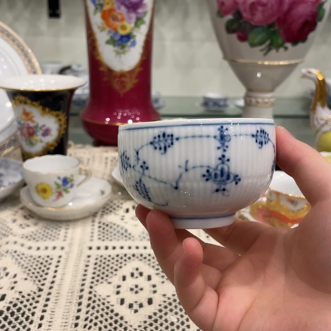 摆件中古一等茶盅