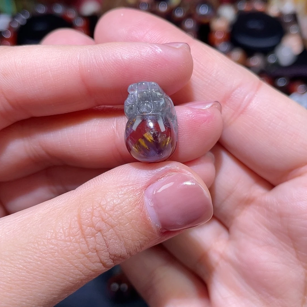 水晶极光貔貅未镶嵌