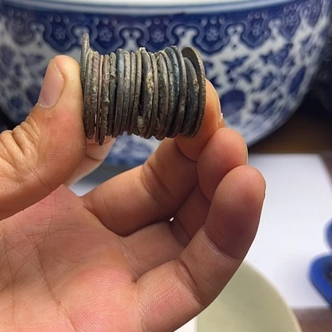 铜清钱铜钱工艺品直播