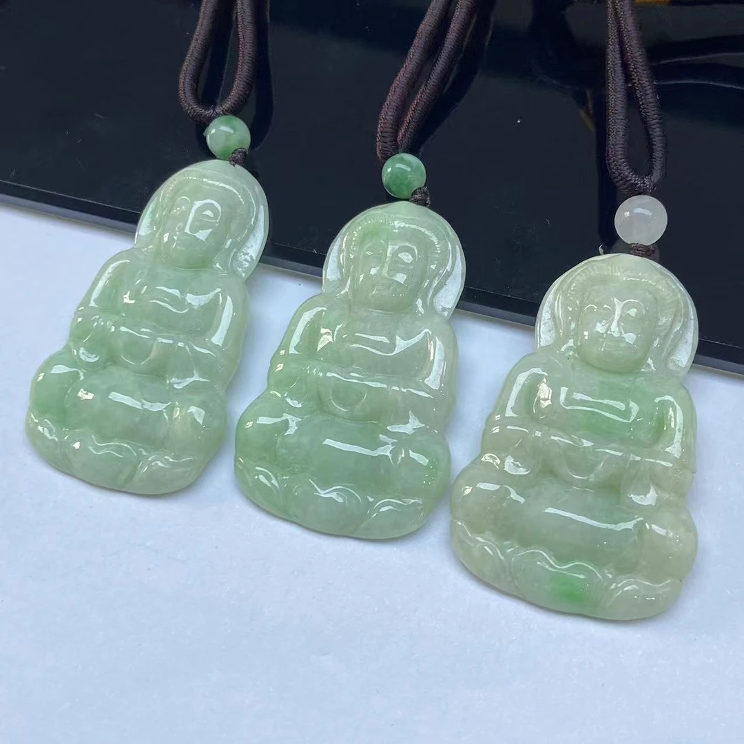 14733天然A货翡翠【观音】多样性发一个