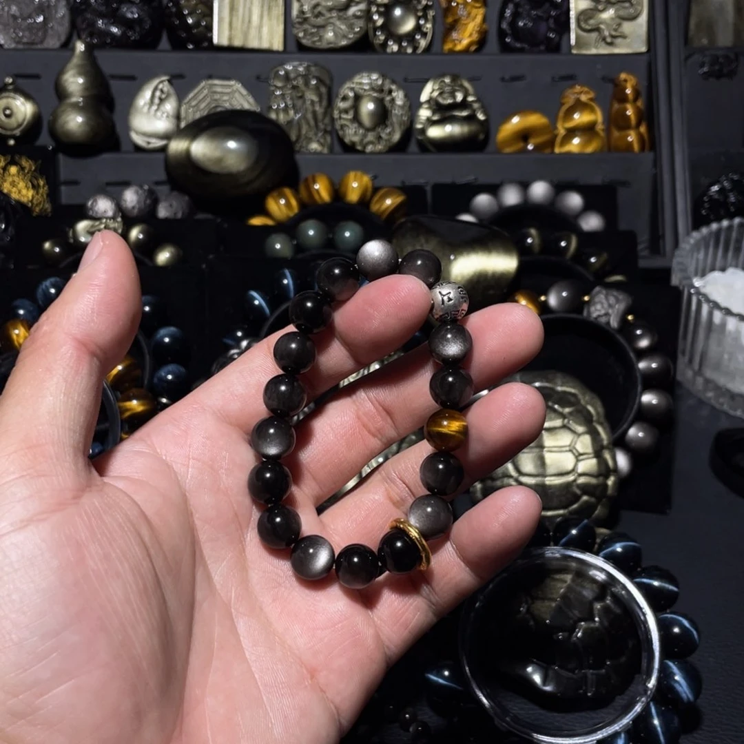 未镶嵌黑曜岩珠宝奇石今****羊