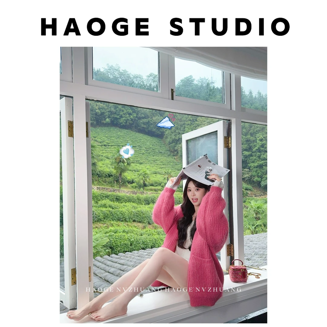 浩哥严选●半糖主义HGQ5MY3696A羊毛混纺毛衣预宽松秋冬时尚保暖款