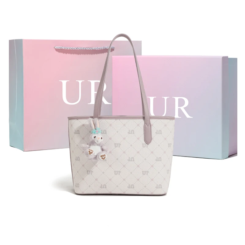 UR2025早春新款时尚百搭休闲简约潮流大容量通勤托特包