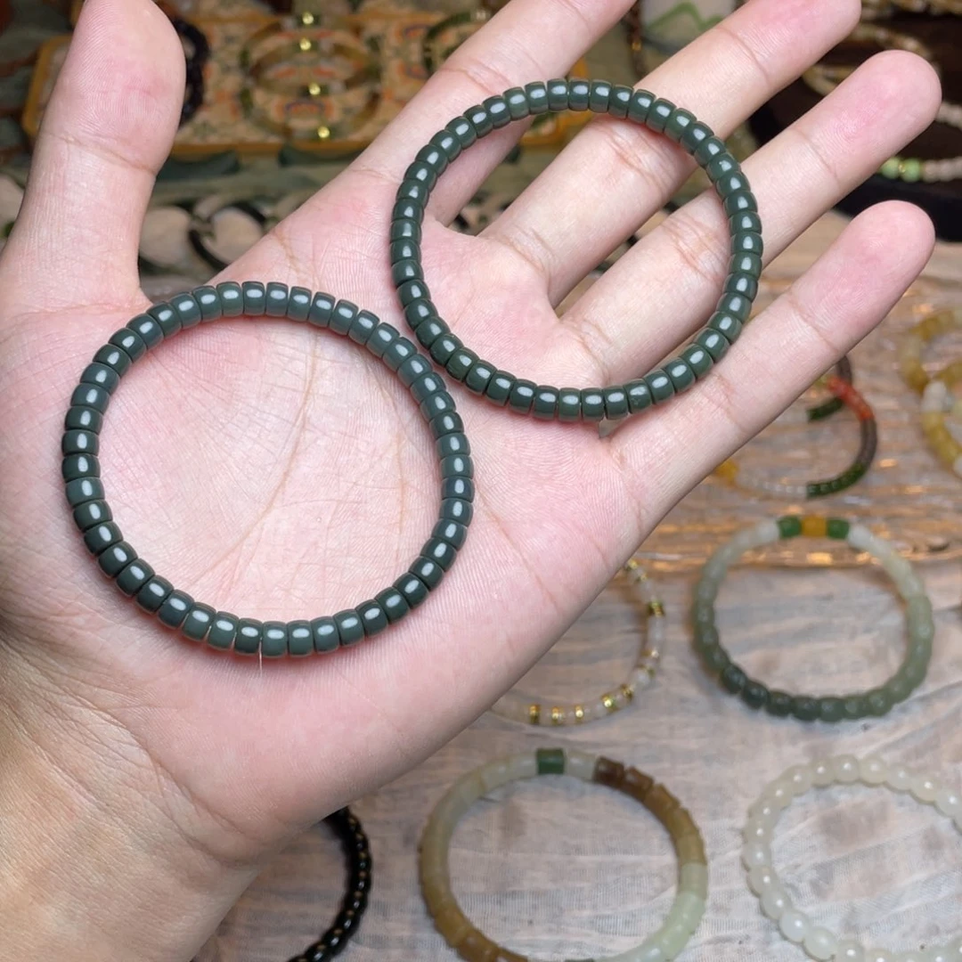 和田玉未镶嵌手链