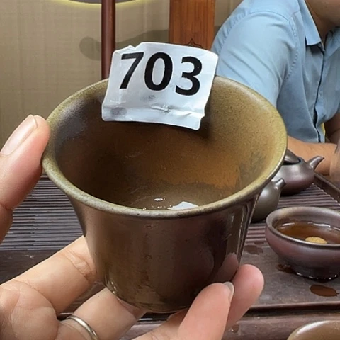 风**画戬谷龙窑柴烧茶杯703