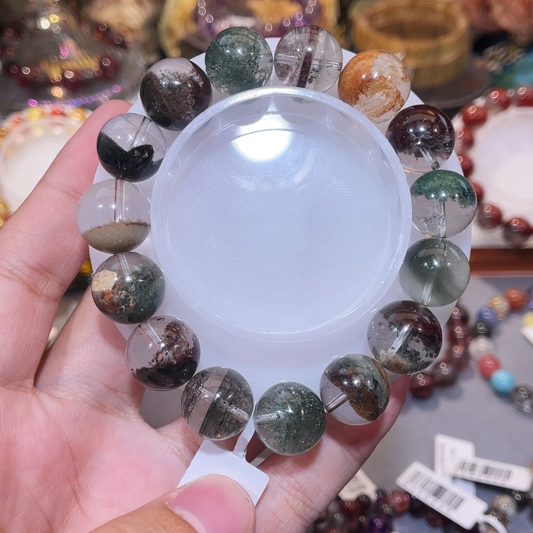 水晶手串未镶嵌四季幽灵14m