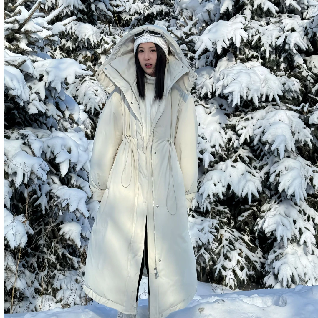 2025新款冬季风衣款原版高端立领连帽保暖羽绒服防风休闲时尚