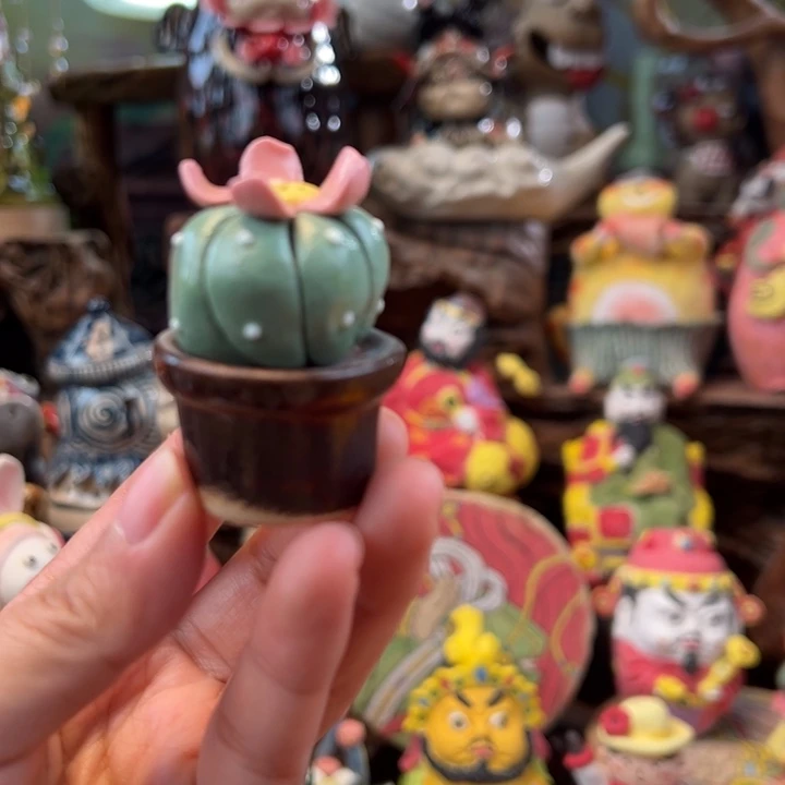 心***晴陶摆件小镇青花每日有新品