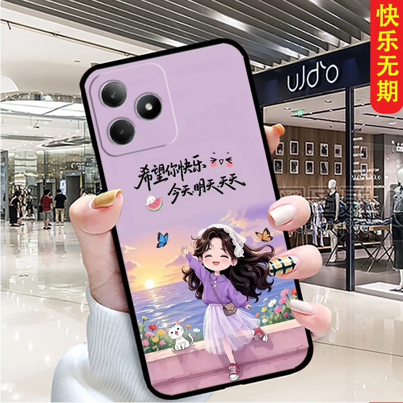 适用hi畅享80手机壳个性男JLG-ANOO全包边防摔硅胶软壳女新款卡通