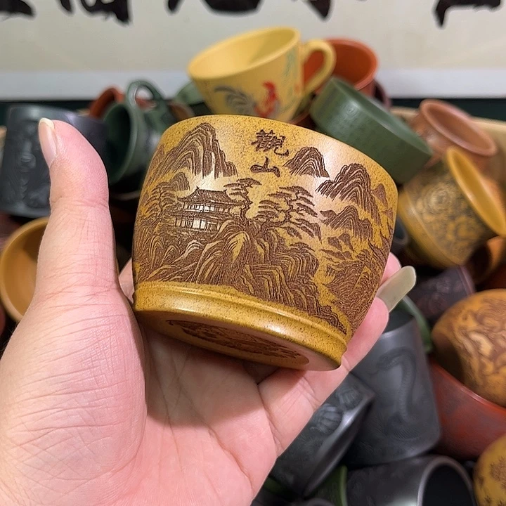 茶杯紫砂全手工紫砂主人杯