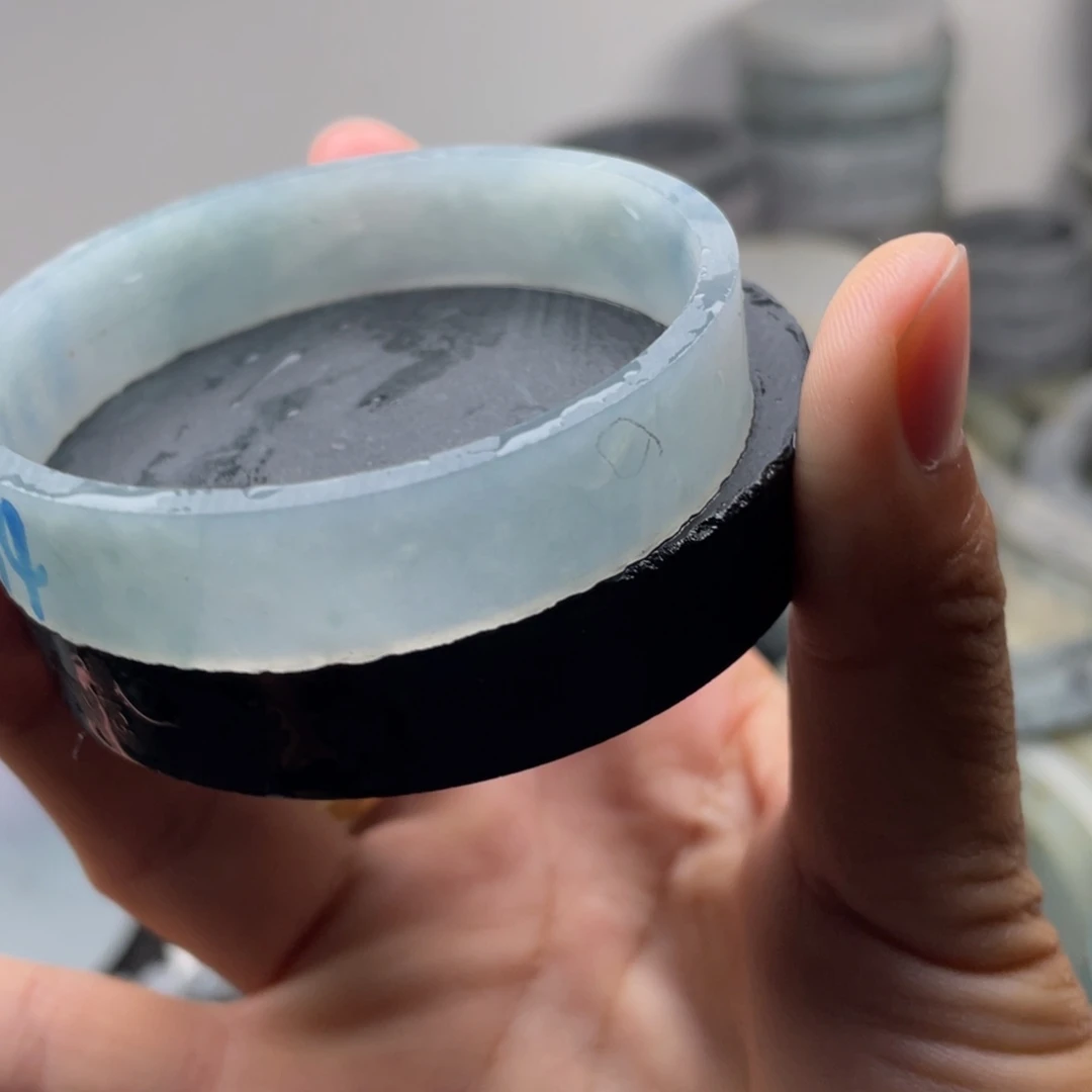 定制翡翠未镶嵌浅蓝冰翡翠55以内