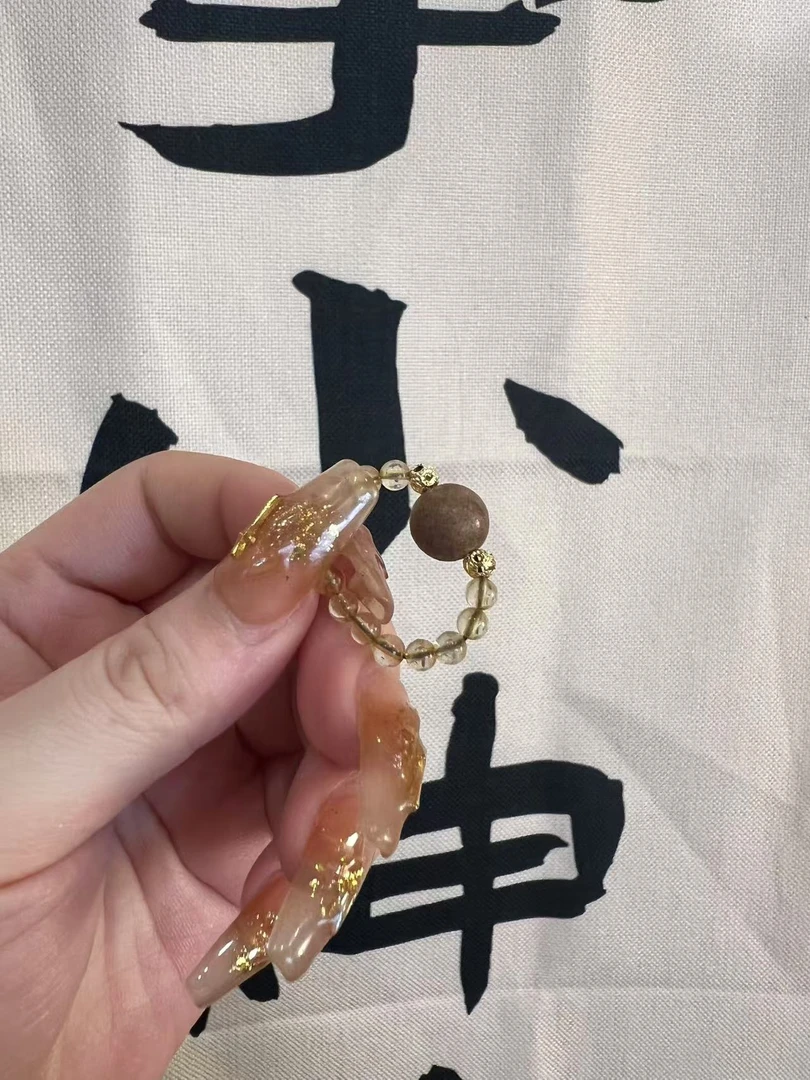 非金属木质戒指 “天宝香方”  设计款戒指一个 合香珠非遗