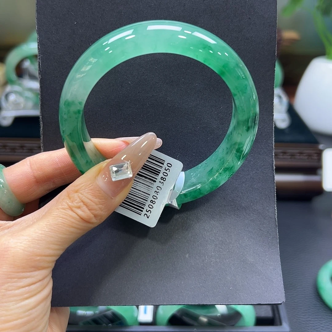石英质玉（非洲翠）未镶嵌手镯61-62